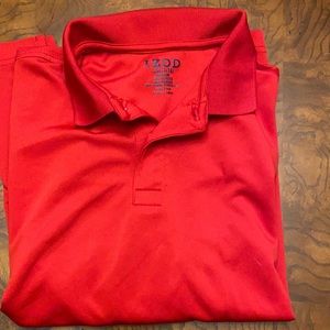 EUC LIKE NEW DRY FIT BOYS RED IZOD LONG-SLEEVE POLO SHIRT